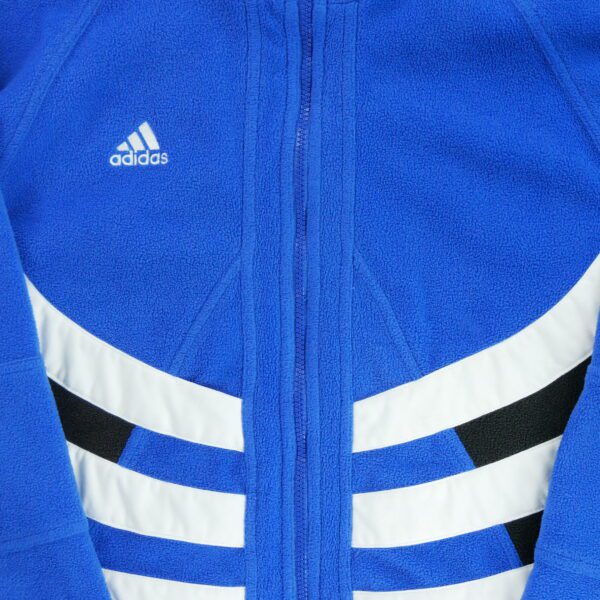 Veste polaires homme manches longues bleu Adidas Col Montant