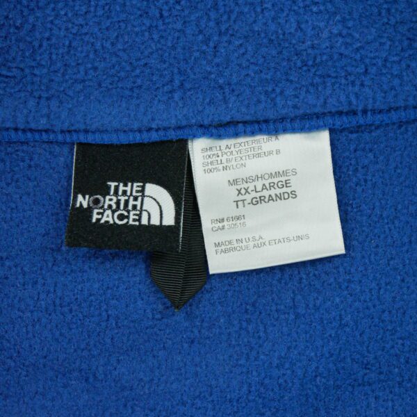 Veste polaires homme manches longues bleu The North Face Col Montant