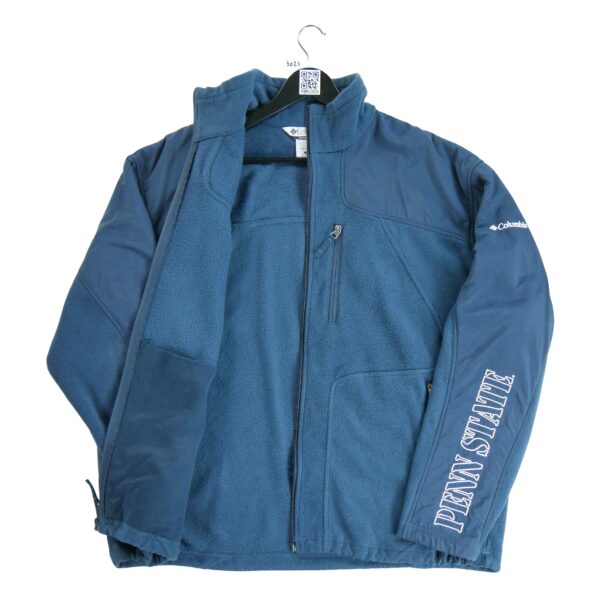 Veste polaires homme manches longues marine Columbia Motif imprime Col Montant Equipe Penn State QWE3025