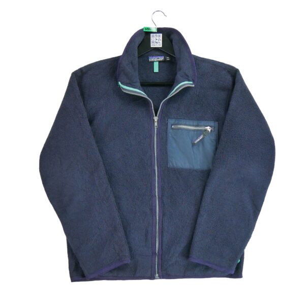 Veste polaires homme manches longues marine Patagonia Col Montant