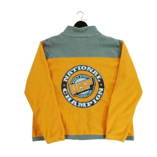 Veste polaires homme manches longues orange Vintage Col Montant