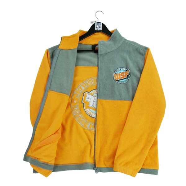 Veste polaires homme manches longues orange Vintage Col Montant