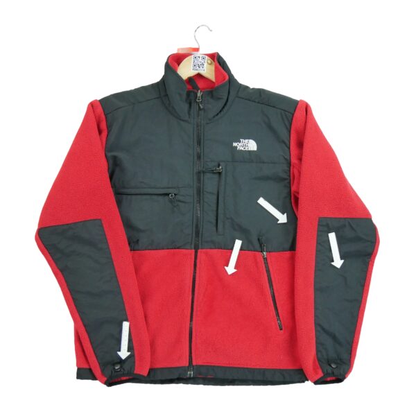 Veste polaires homme manches longues rouge The North Face Col Montant QWE2314