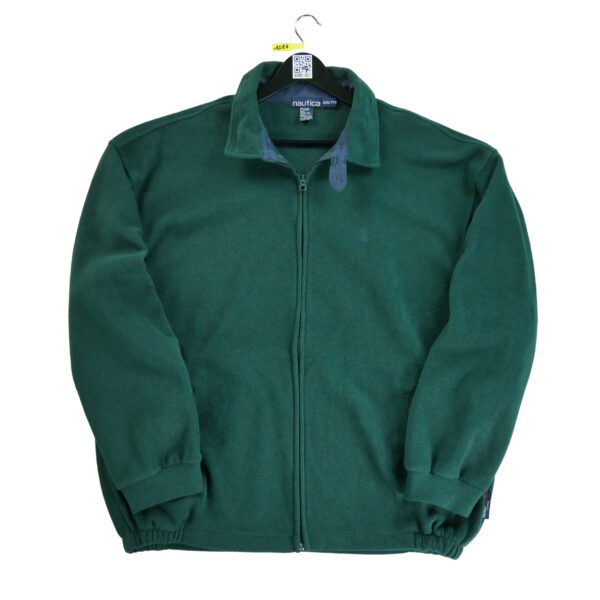 Veste polaires homme manches longues vert Nautica Col Montant