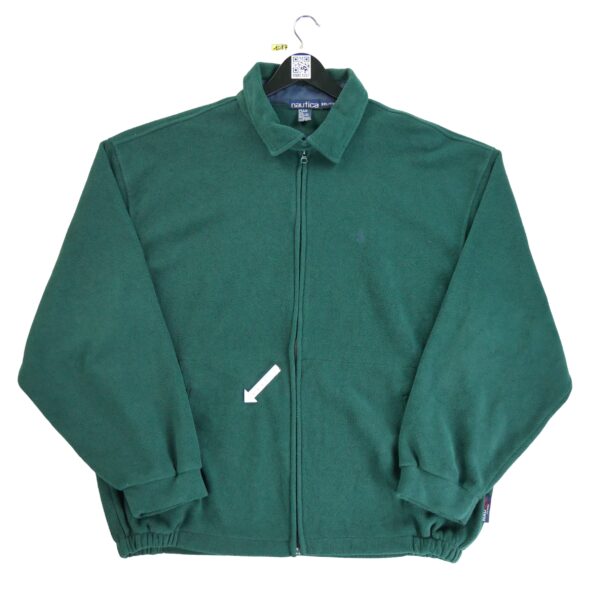 Veste polaires homme manches longues vert Nautica Col Montant