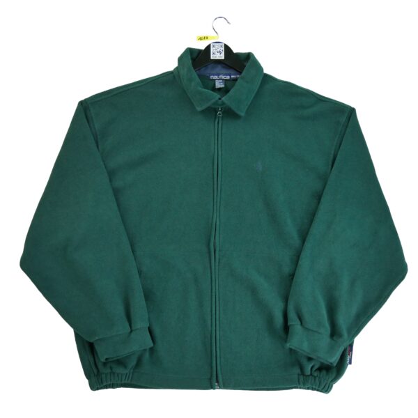 Veste polaires homme manches longues vert Nautica Col Montant