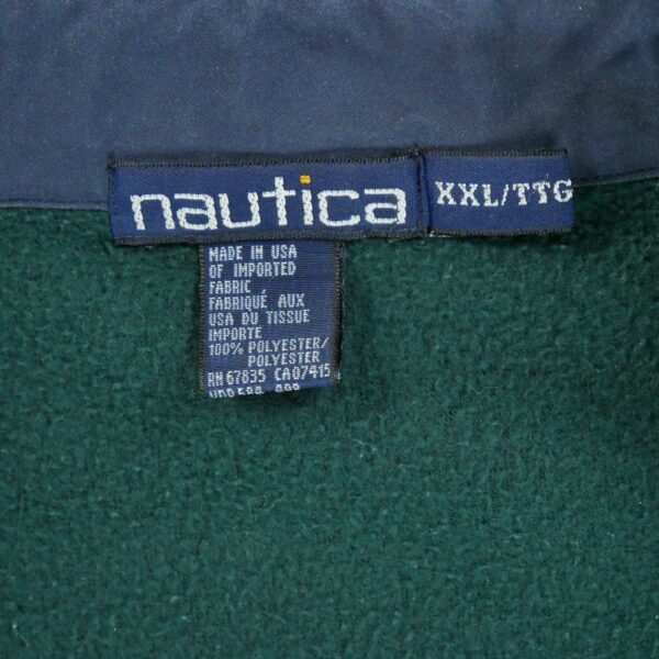 Veste polaires homme manches longues vert Nautica Col Montant