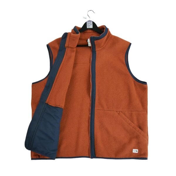Veste polaires homme sans manches marron The North Face Col Montant