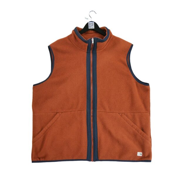 Veste polaires homme sans manches marron The North Face Col Montant