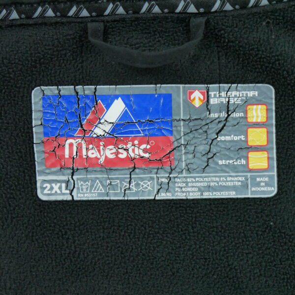 Blouson homme manches longues noir Majestic Col Montant
