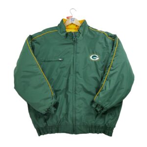 Blouson homme manches longues vert NFL Col Montant Equipe Green Bay Packers