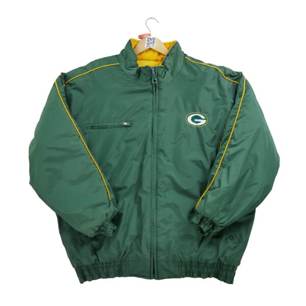 Blouson homme manches longues vert NFL Col Montant Equipe Green Bay Packers