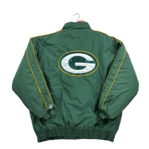Blouson homme manches longues vert NFL Col Montant Equipe Green Bay Packers