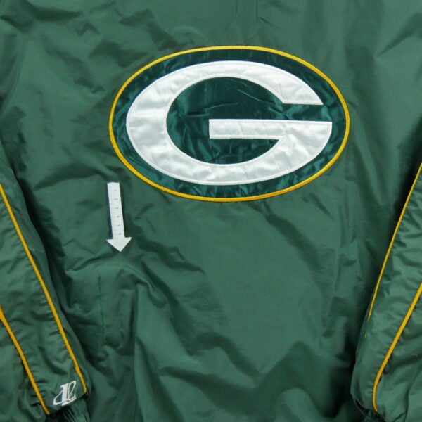 Blouson homme manches longues vert NFL Col Montant Equipe Green Bay Packers