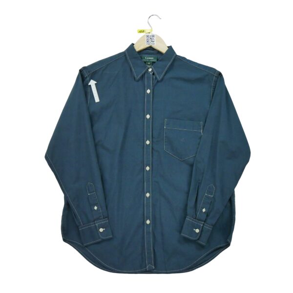 Chemise classiques femme manches longues bleu Polo Ralph Lauren