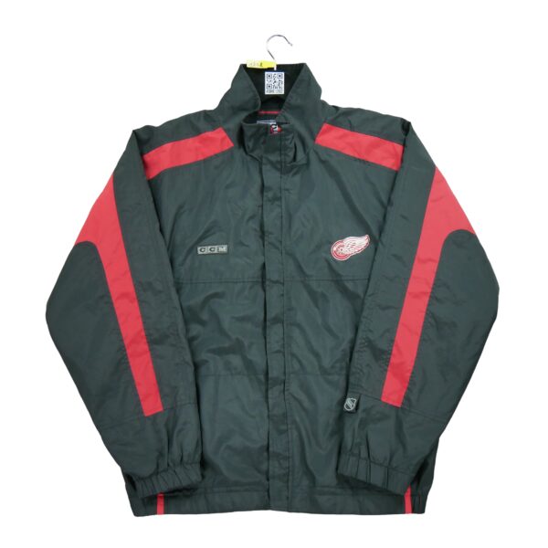 Coupe vent homme manches longues noir NHL Col Montant Equipe Detroit Red Wings