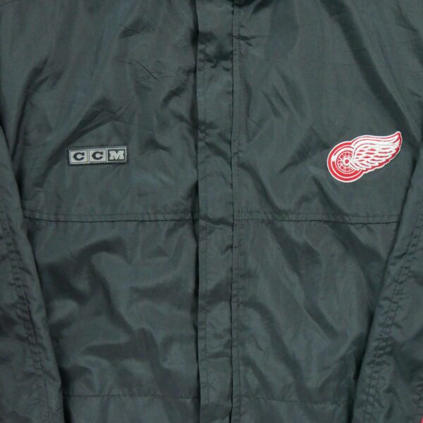Coupe vent homme manches longues noir NHL Col Montant Equipe Detroit Red Wings