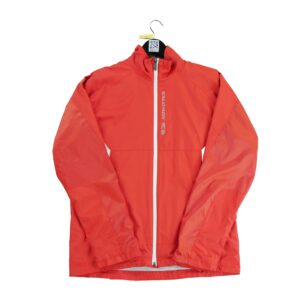 Coupe vent homme manches longues rouge Salomon Col Montant