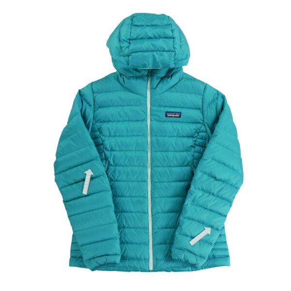 Doudoune femme manches longues bleu Patagonia Col Montant