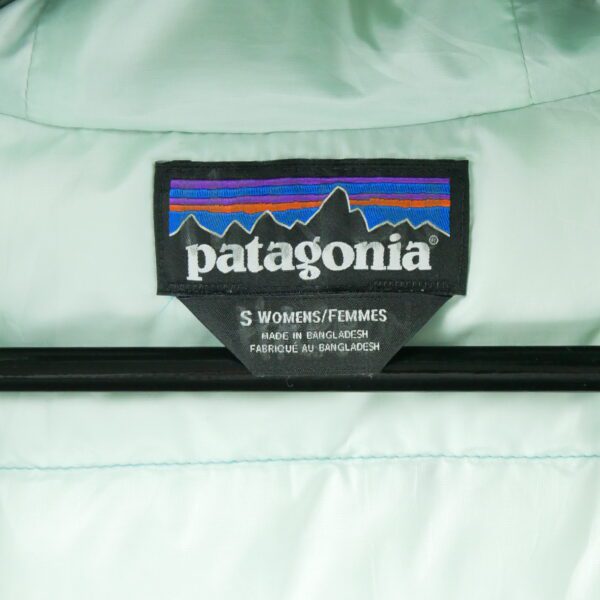 Doudoune femme manches longues bleu Patagonia Col Montant