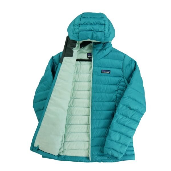 Doudoune femme manches longues bleu Patagonia Col Montant