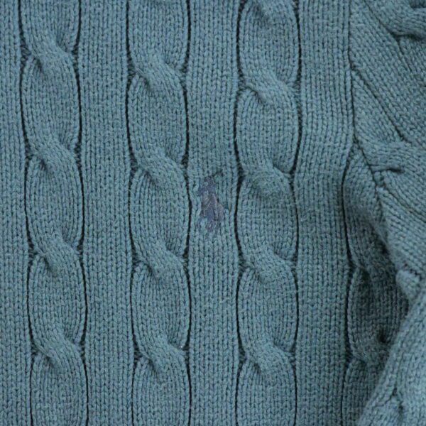 Gilet femme manches longues bleu Polo Ralph Lauren Col Montant