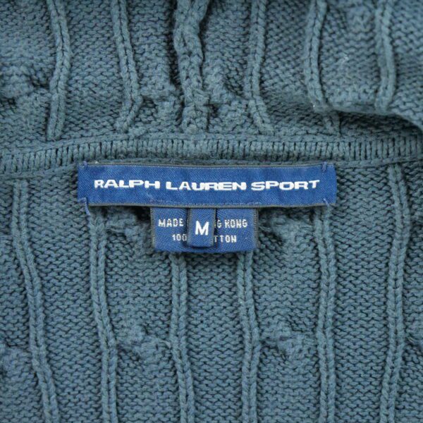 Gilet femme manches longues bleu Polo Ralph Lauren Col Montant