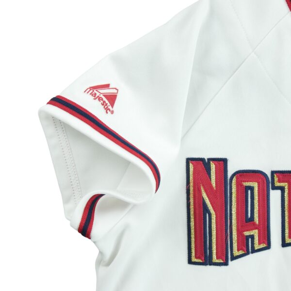 Maillot manches courtes femme blanc Majestic Equipe Washington Nationals