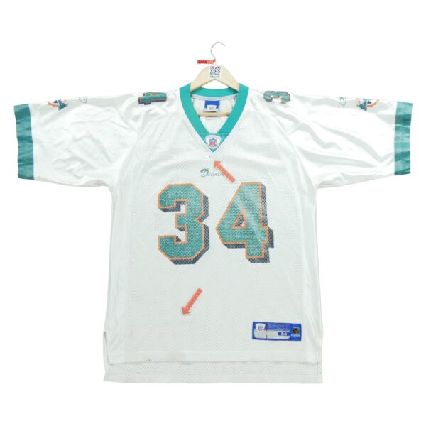 Maillot manches courtes homme blanc Reebok Equipe Miami Dolphins