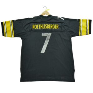 Maillot manches courtes homme noir Reebok Equipe Pittsburgh Steelers