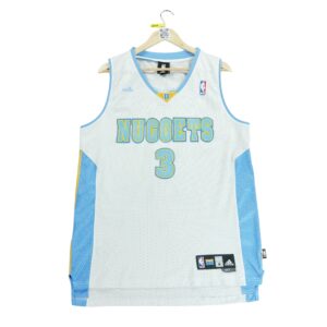 Maillot sans manches homme blanc Adidas Equipe Denver Nuggets