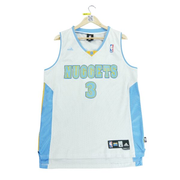 Maillot sans manches homme blanc Adidas Equipe Denver Nuggets