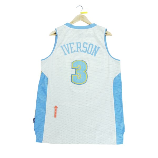 Maillot sans manches homme blanc Adidas Equipe Denver Nuggets