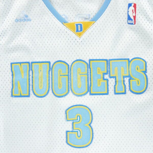 Maillot sans manches homme blanc Adidas Equipe Denver Nuggets