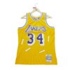 Maillot sans manches homme jaune Mitchell and Ness Equipe Los Angeles Lakers
