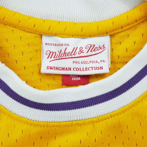 Maillot sans manches homme jaune Mitchell and Ness Equipe Los Angeles Lakers