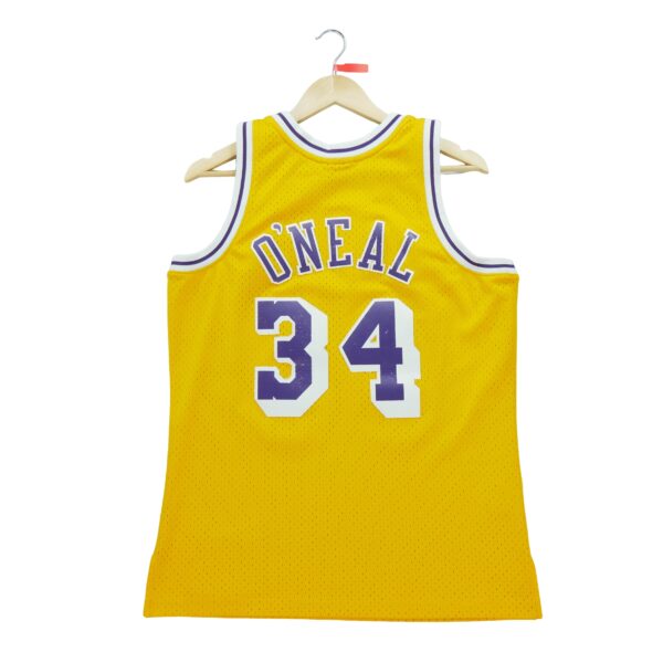 Maillot sans manches homme jaune Mitchell and Ness Equipe Los Angeles Lakers