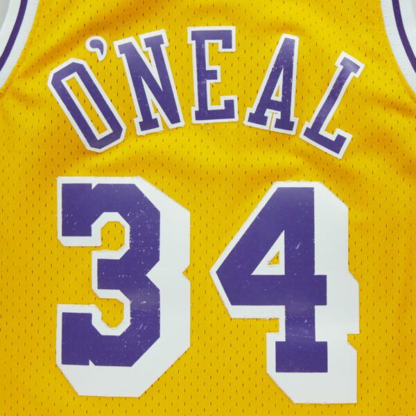 Maillot sans manches homme jaune Mitchell and Ness Equipe Los Angeles Lakers