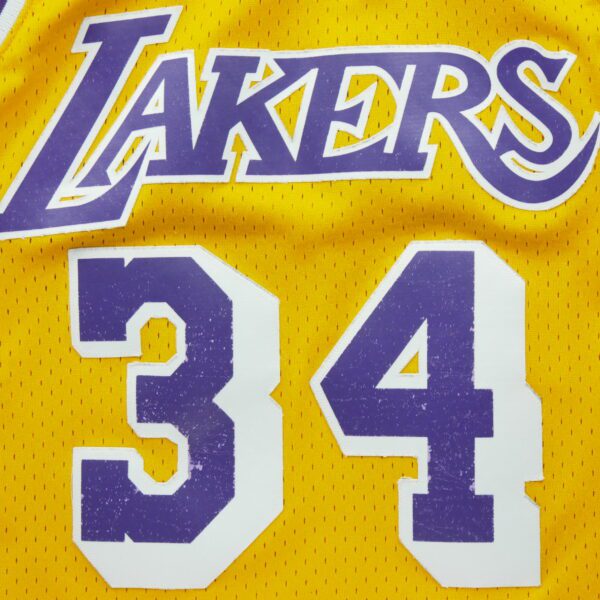Maillot sans manches homme jaune Mitchell and Ness Equipe Los Angeles Lakers