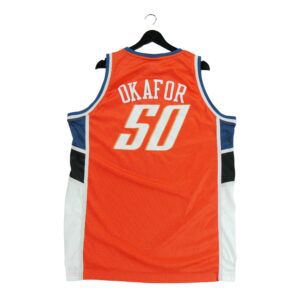 Maillot sans manches homme orange Adidas Equipe Hornets de Charlotte