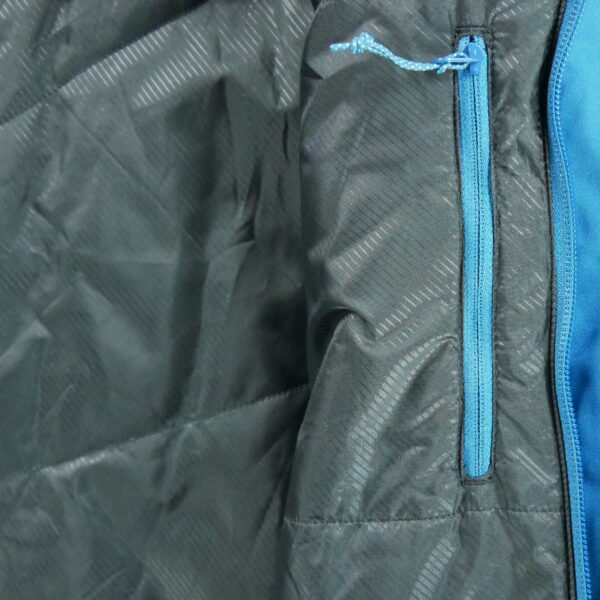 Parka homme manches longues bleu Vintage Col Montant
