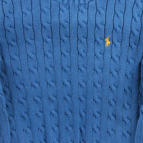Pull enfant manches longues marine Polo Ralph Lauren Col Rond