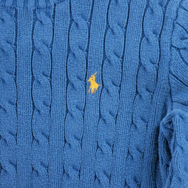 Pull enfant manches longues marine Polo Ralph Lauren Col Rond