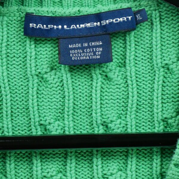 Pull enfant sans manches vert Polo Ralph Lauren Col V