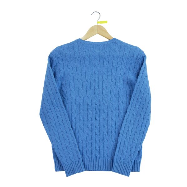 Pull femme manches longues bleu clair Polo Ralph Lauren Col Rond