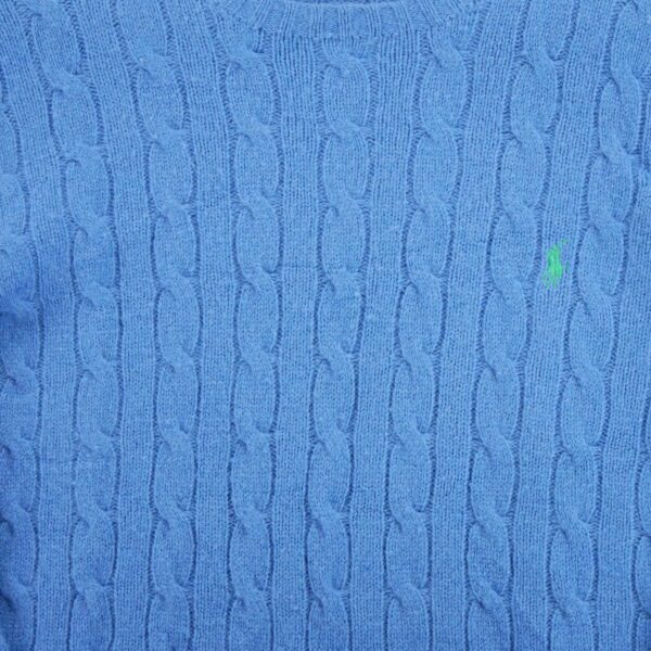 Pull femme manches longues bleu clair Polo Ralph Lauren Col Rond
