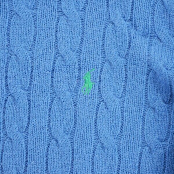 Pull femme manches longues bleu clair Polo Ralph Lauren Col Rond