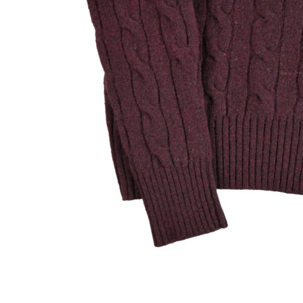Pull femme manches longues bordeaux Polo Ralph Lauren Col Rond