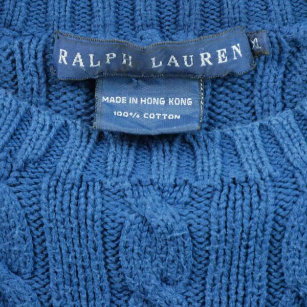 Pull femme manches longues marine Polo Ralph Lauren Col Rond