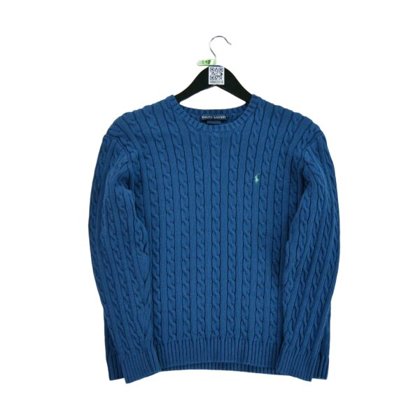 Pull femme manches longues marine Polo Ralph Lauren Col Rond